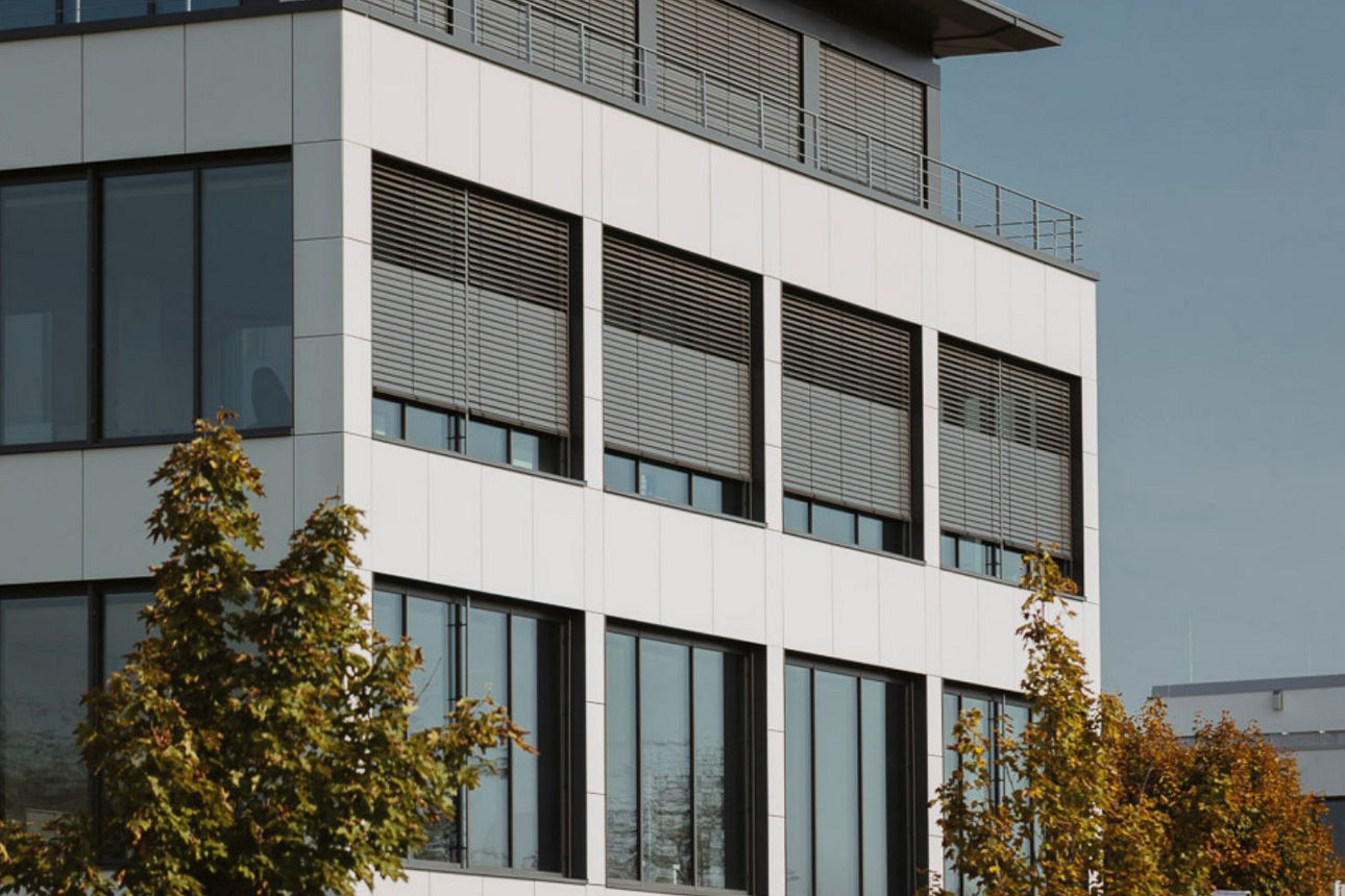 Das WerteHaus der Volksbank Breisgau-Markgräflerland eG im Gewerbepark in Eschbach.