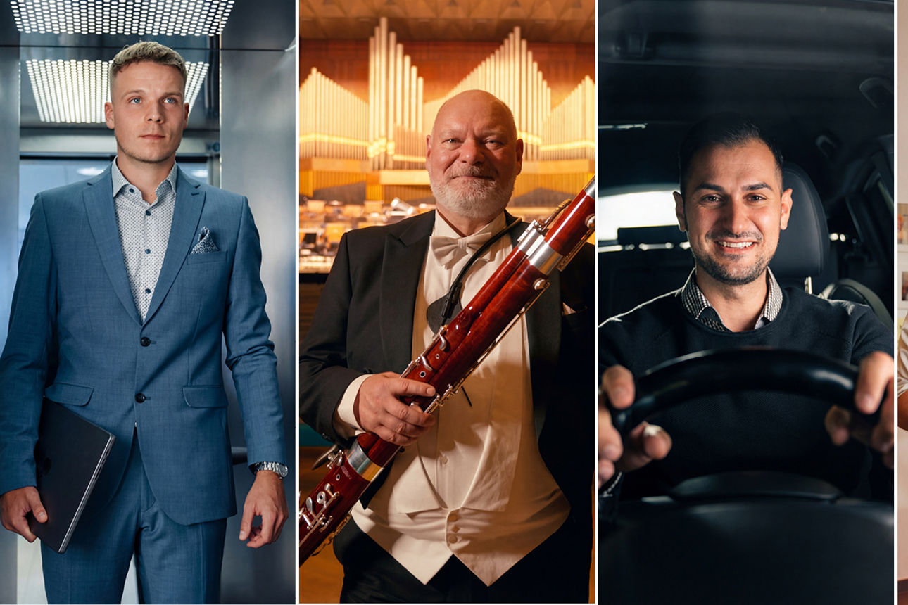 Familie auf einem Feld