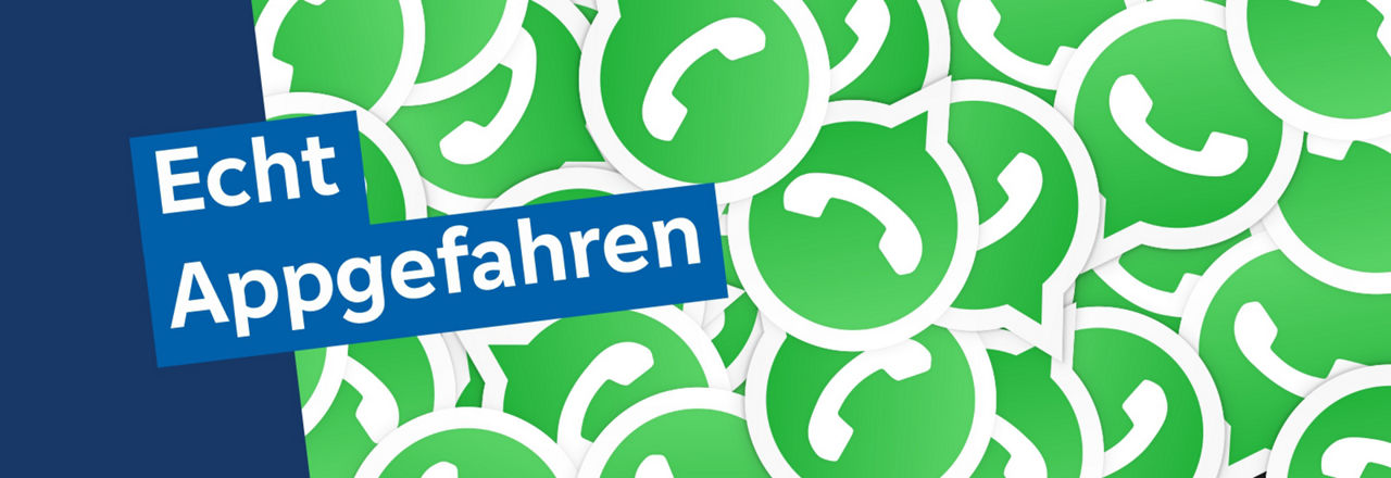 Grafik mit ganz vielen WhatsApp Logos