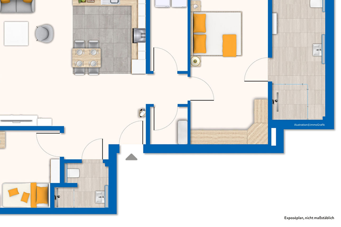 Grundriss Wohnung 1