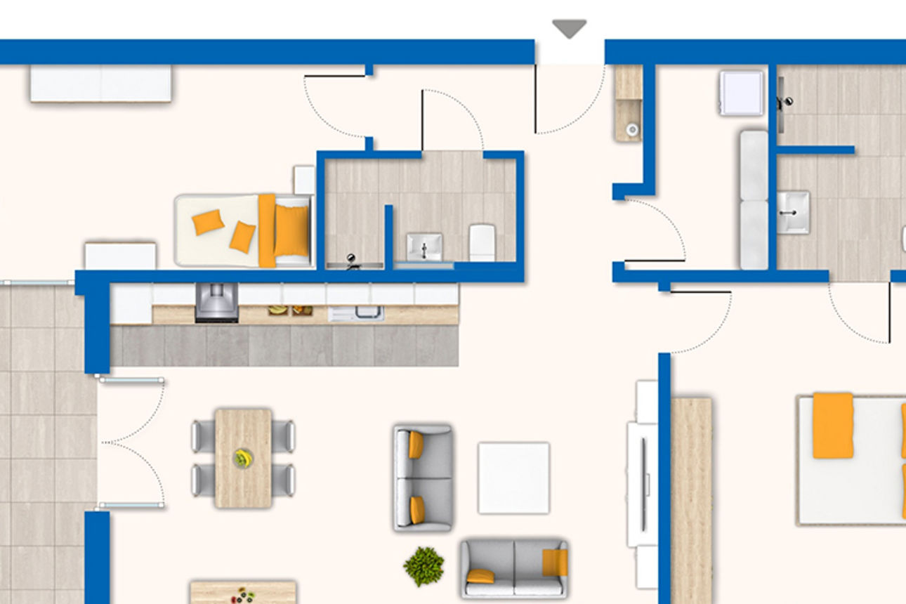Grundriss Wohnung 2