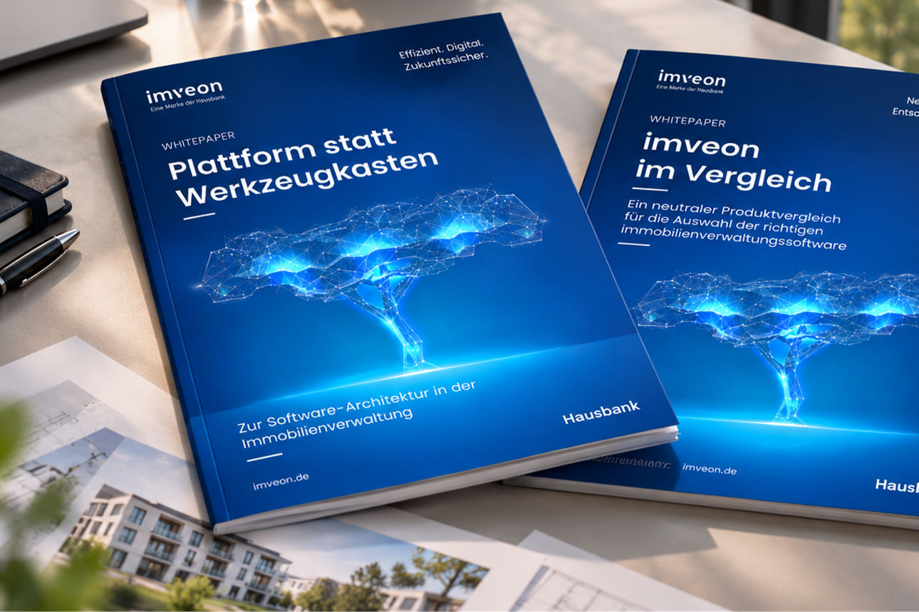 Zwei imveon Whitepaper auf einem modernen Schreibtisch
