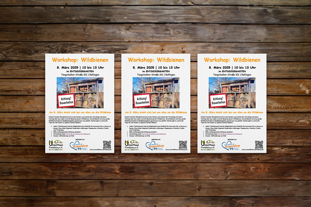 Flyer Wildbienen-Workshop