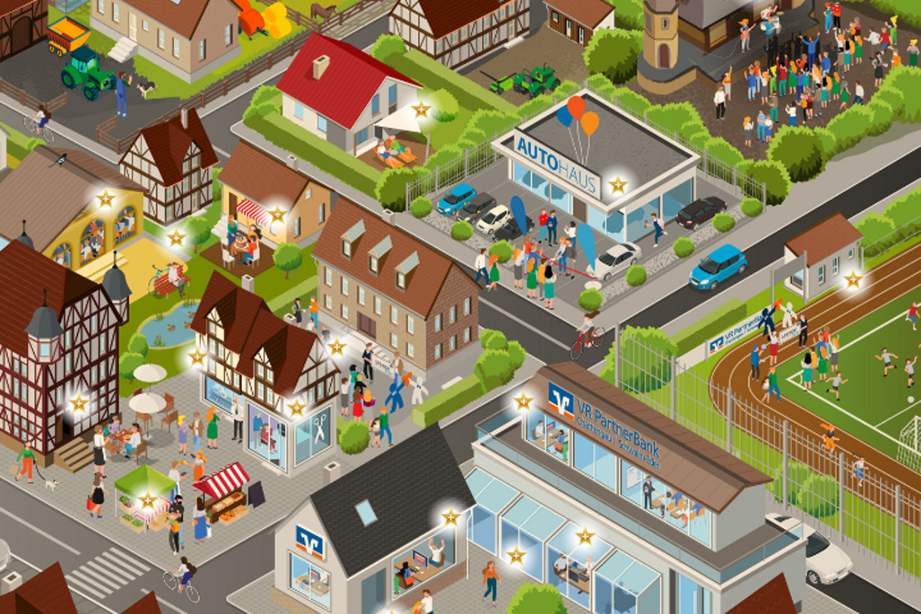 Wimmelbild Mitgliedschaft