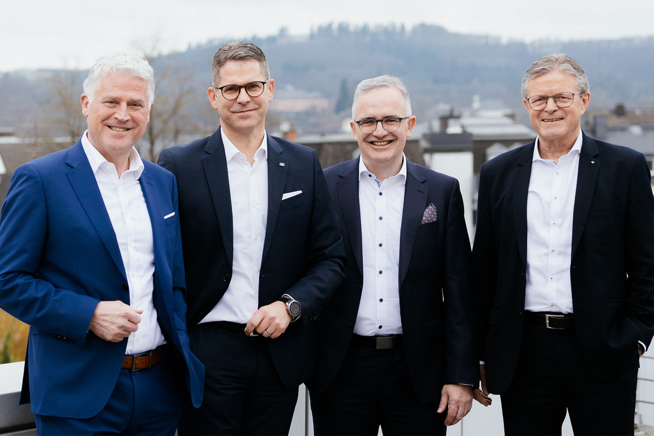 Vorstand Volksbank Trier Eifel: Andreas Theis, Peter Michels, Michael Simonis und Alfons Jochem