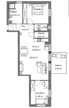 Wohnungsgrundriss