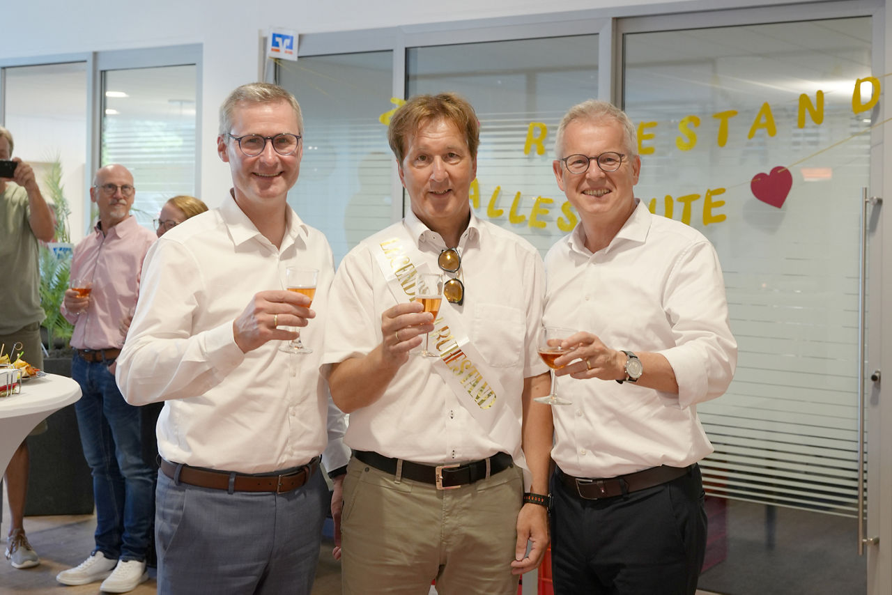Herbert Hermes, Wolfgang Gloge und Dr. Martin Kühling