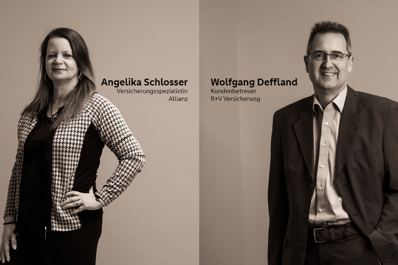 Unsere Mitarbeiter Wolfgang Deffland und Angelika Schlosser