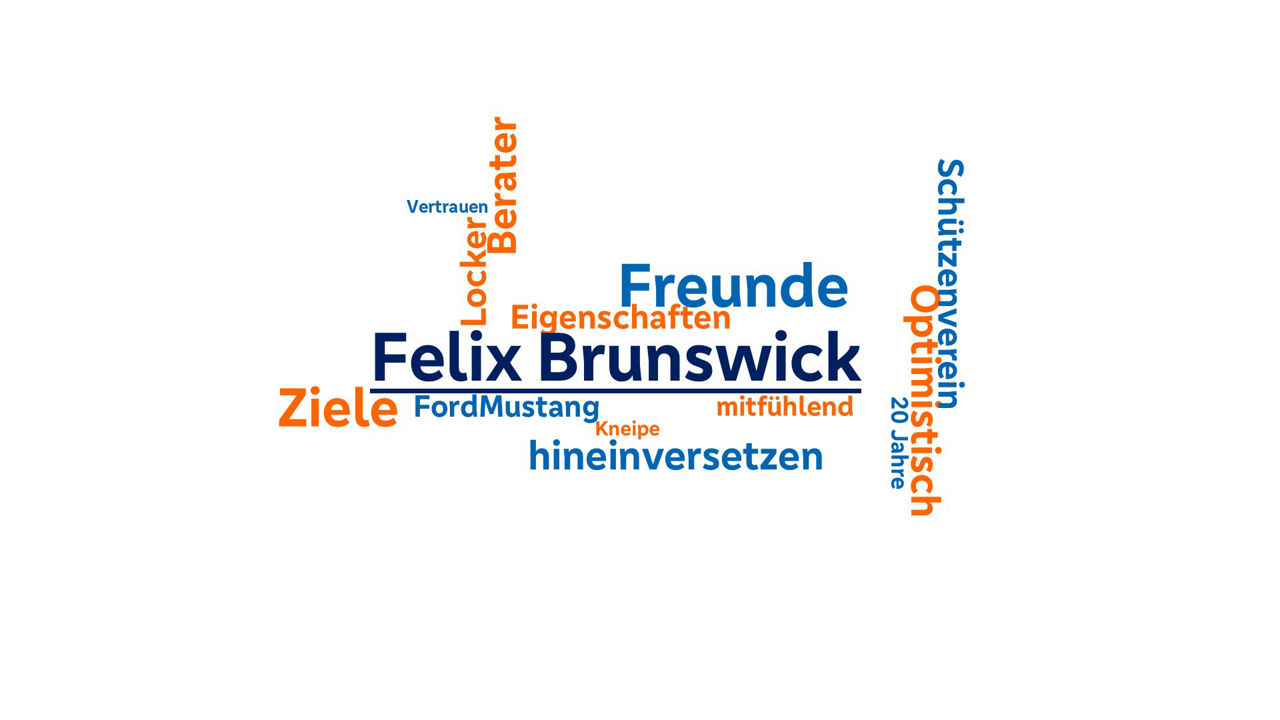 Wörter die Felix Brunswick beschreiben