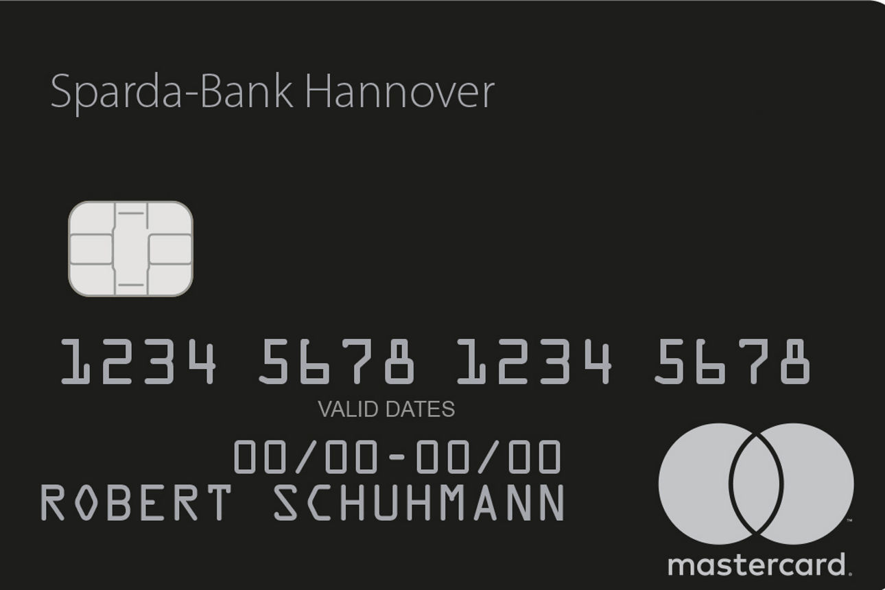Ansicht einer Mastercard ExclusiveCard (Kreditkarte)