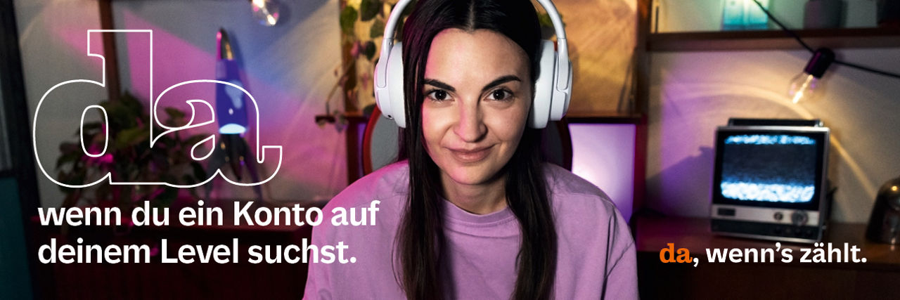 Gamerin mit neuem Girokonto