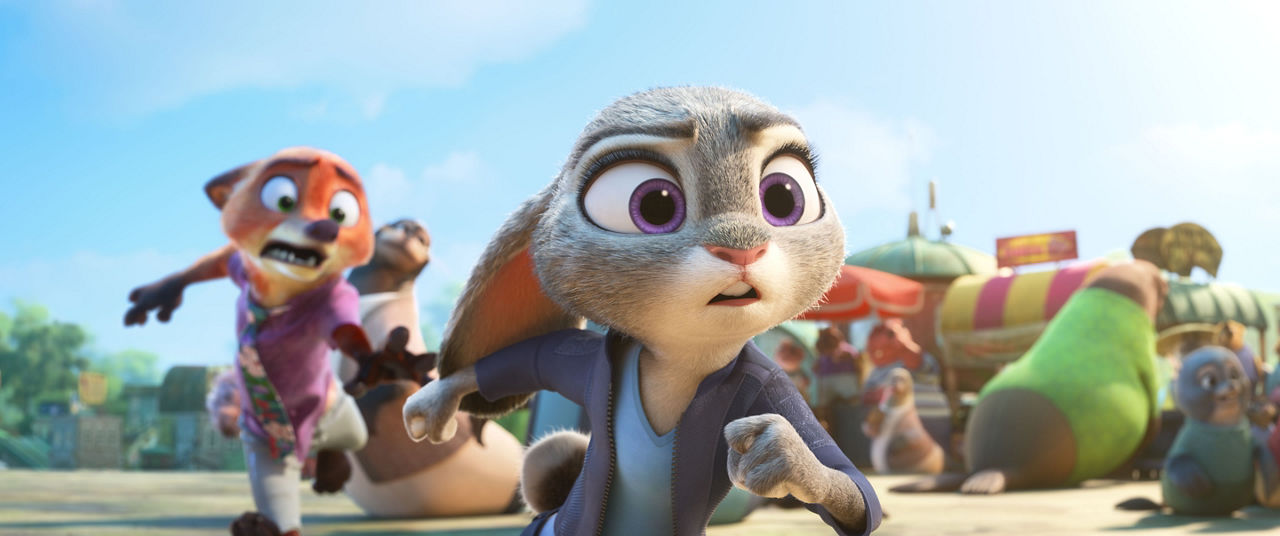 [L-R] Nick Wilde (voiced by Jason Bateman) and Judy Hopps (voiced by Ginnifer Goodwin) in Walt Disney Animation Studios' "Zootopia 2." From the Oscar®-winning team of Disney Animation chief creative officer Jared Bush and Byron Howard (directors) and Yvett Merino (producer), “Zootopia 2” opens in theaters Nov. 26. © 2025 Disney Enterprises, Inc. All Rights Reserved.