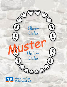 Darstellung von Zähnen im Kiefer