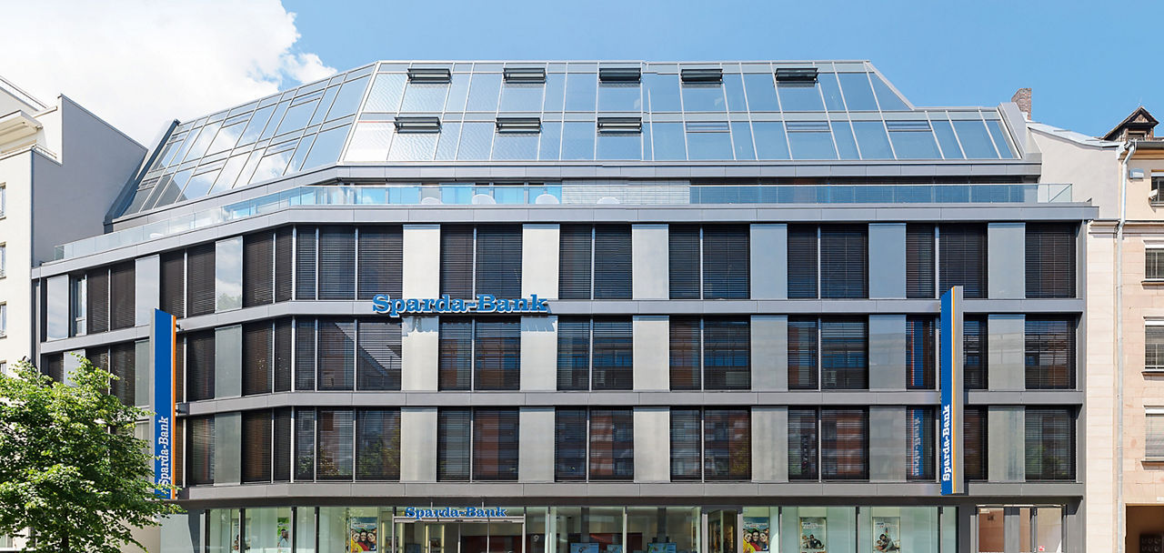 Zentralgebäude der Sparda-Bank Nürnberg in der Eilgutstraße