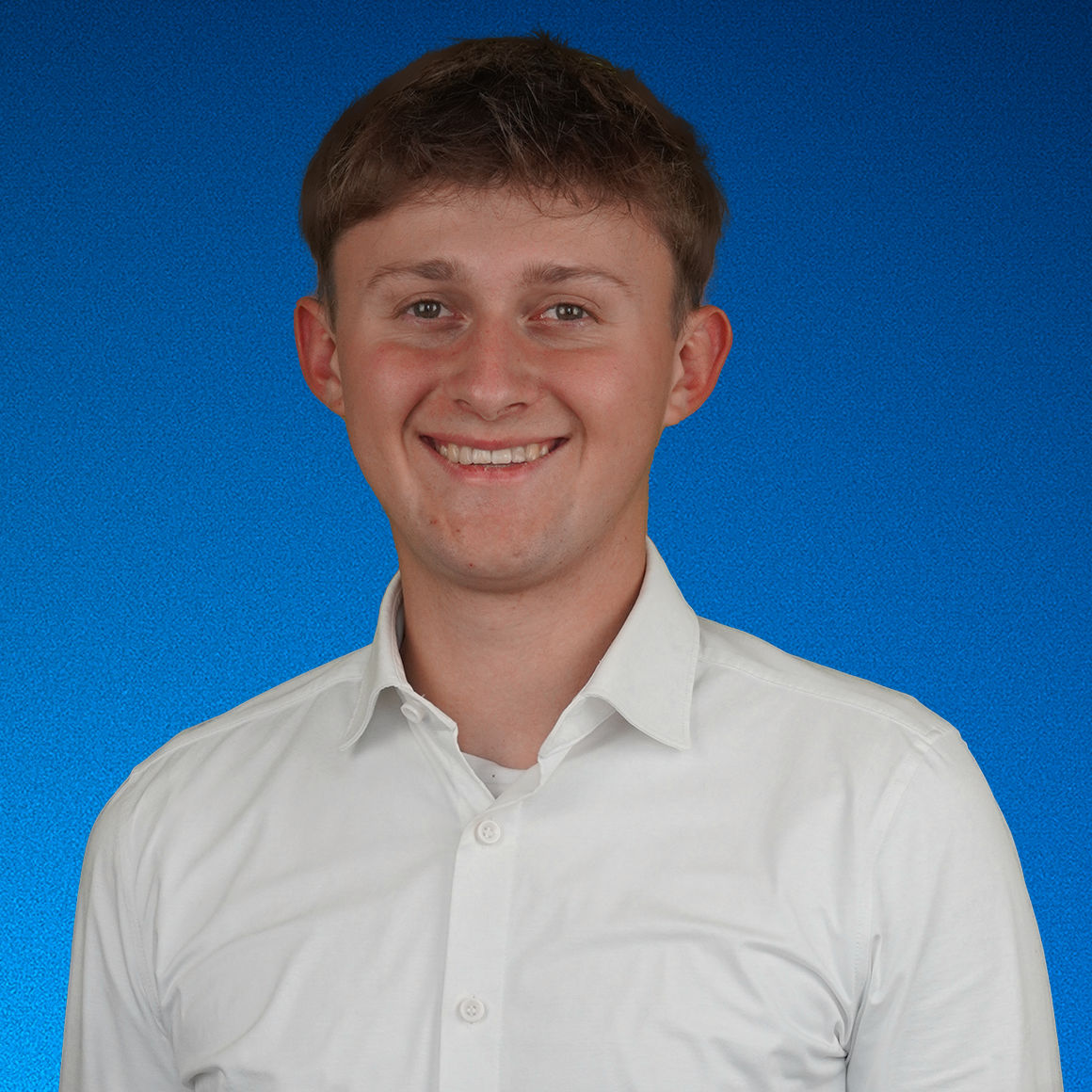 Bild von Tim Zinkl mit blauen Hintergrund.