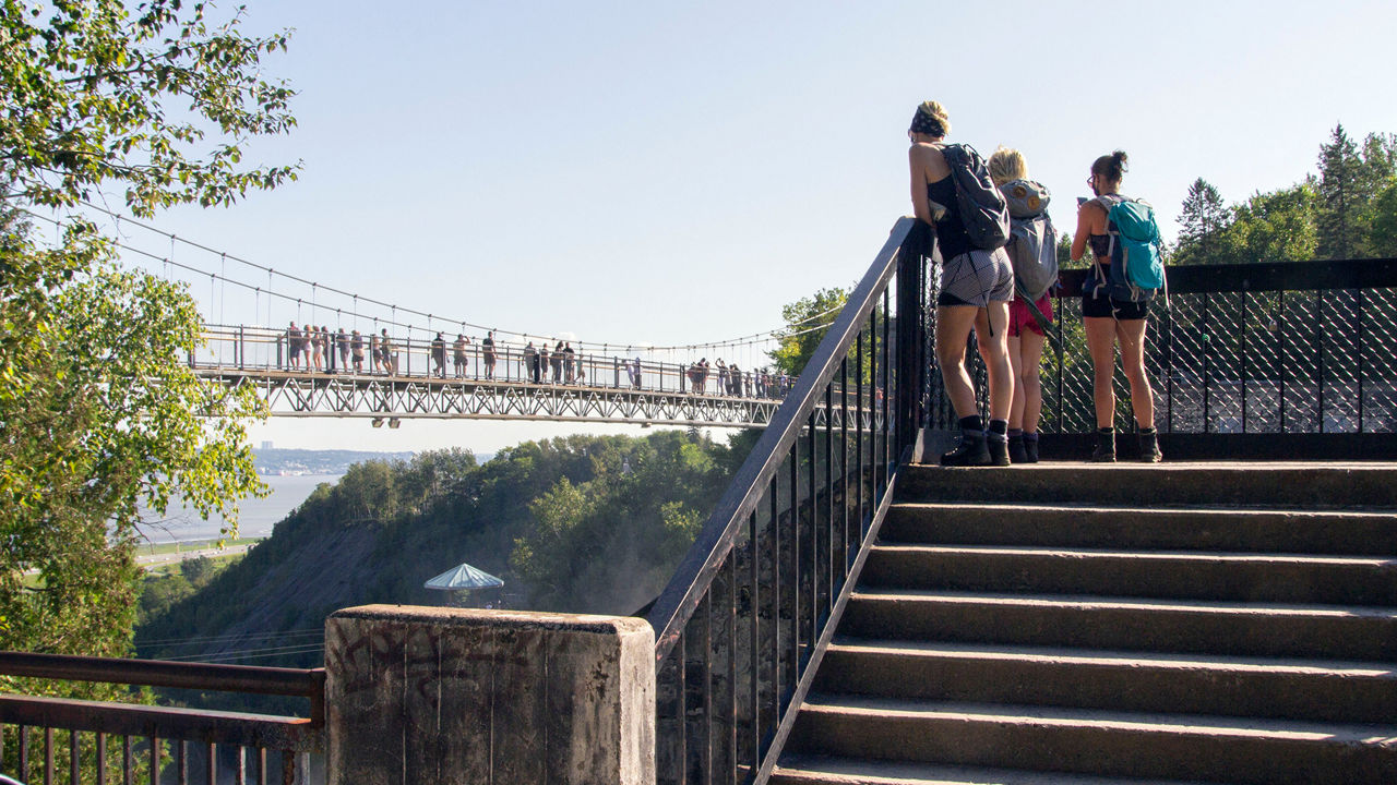 Treppe zur Aussichtsplattform