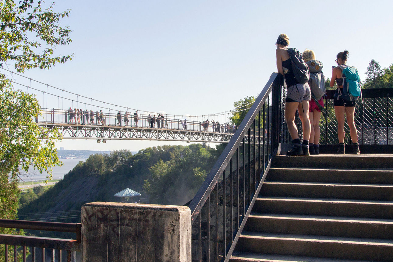 Treppe zur Aussichtsplattform