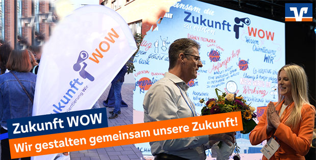Wolfgang Osse und Silke Leinweber vor Zukunft WOW Display im Gespräch