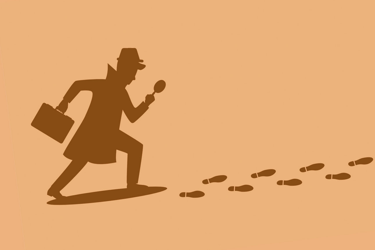 Comic eines Detektivs