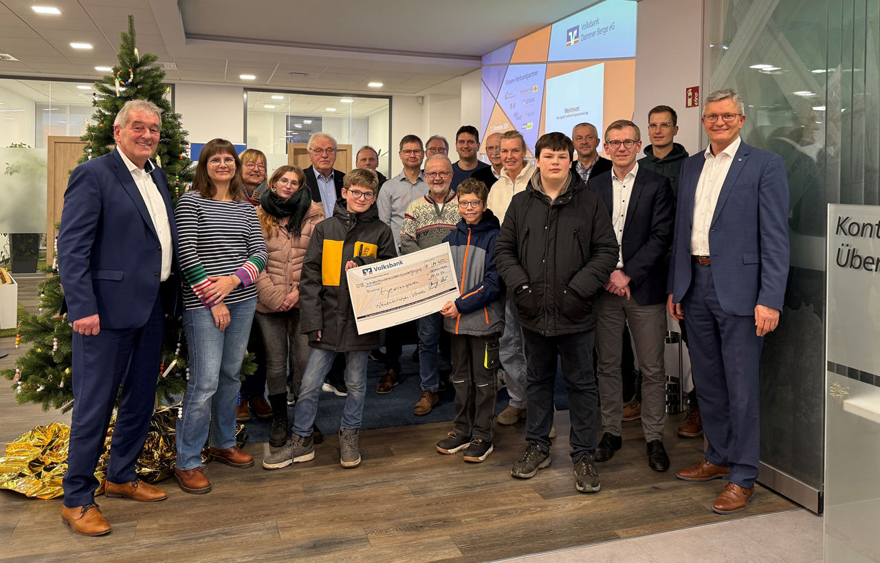 Volksbank Dammer Berge eG spendet 14.750 Euro für Vereine und Organisationen in Neuenkirchen-Vörden