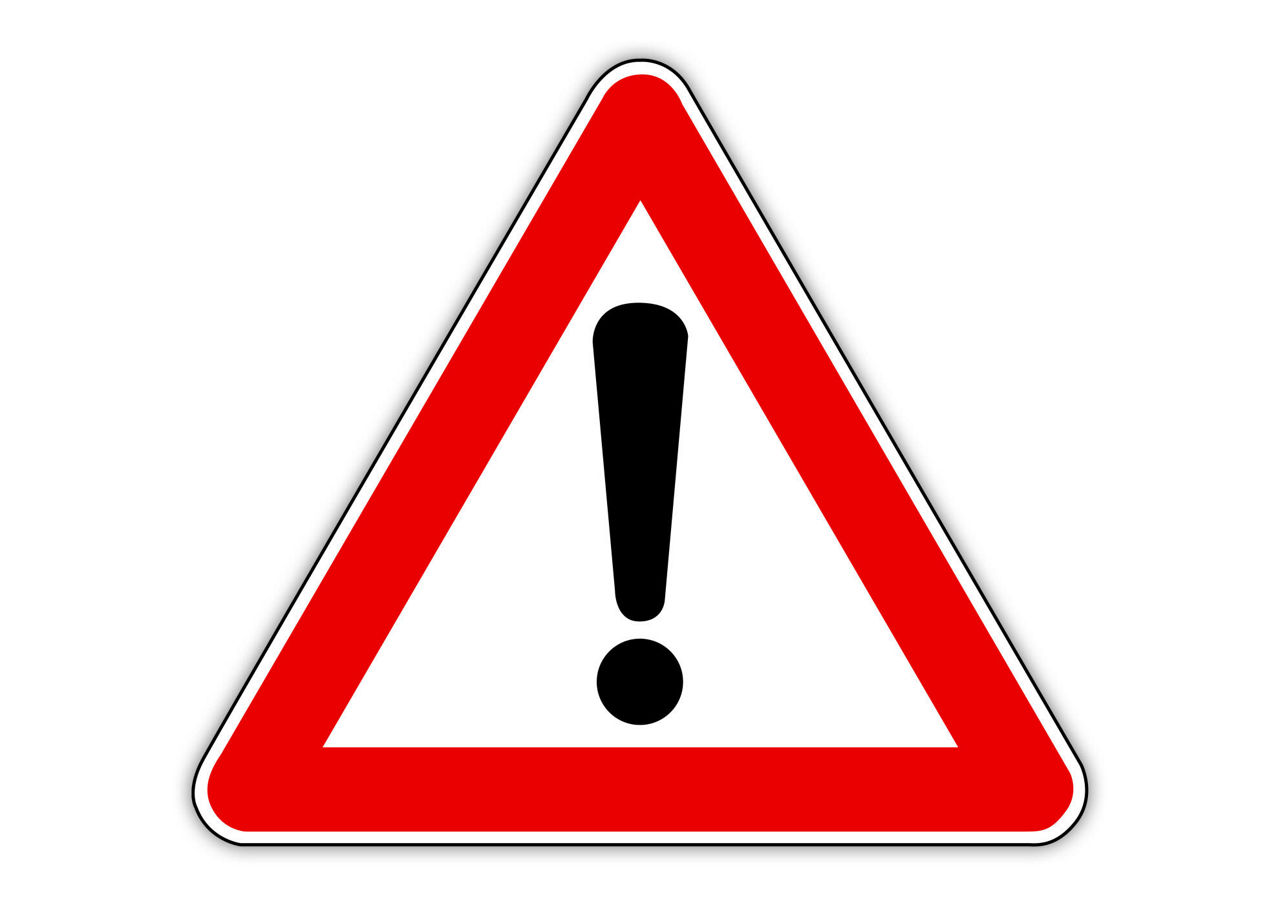 Achtung Warnschild