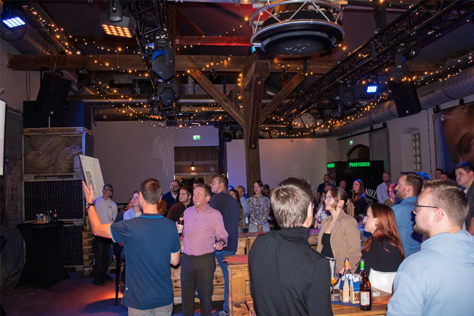 Norbert Faller und Stephan Merz während des Vortrags