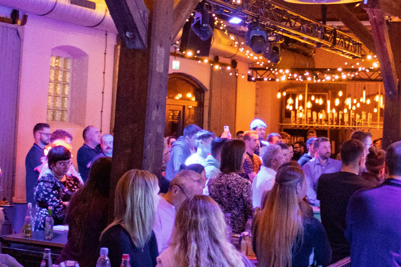 Aufnahme aus dem Lokwerk während des Vortrags von Norbert Faller an unserer Kundenveranstaltung