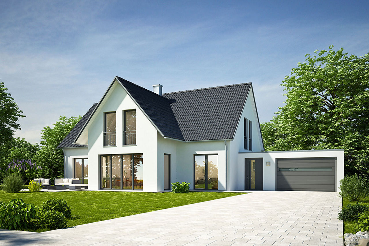 Foto von einem Neubau