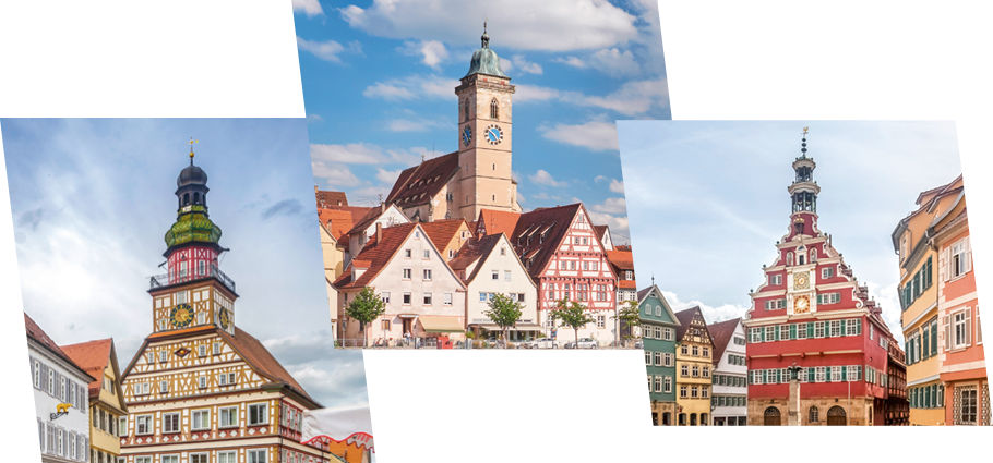 Altstädte von Kirchheim unter Teck, Nürtingen und Esslingen am Neckar