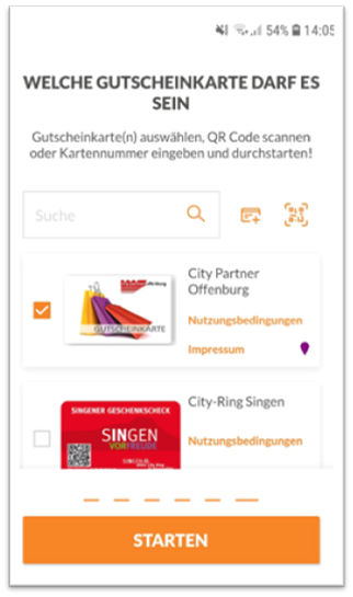Bildschirm der loveHeimat-App