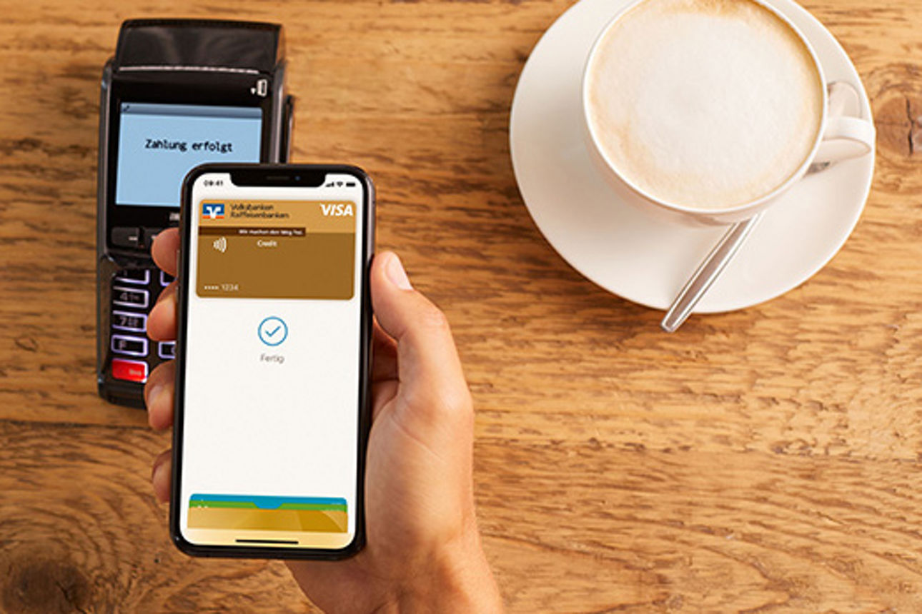 Bezahlvorgang mit dem Handy