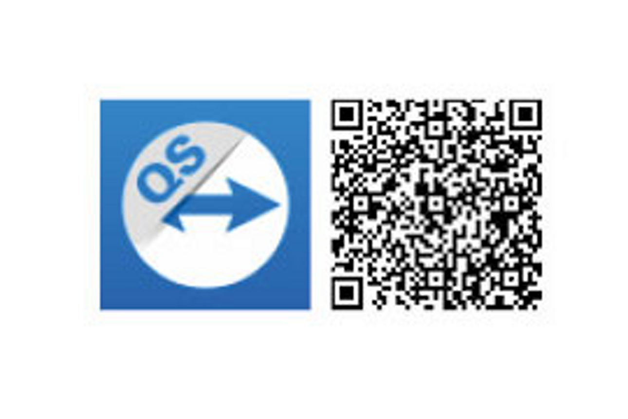 QR-Code zum Downlod der Fernwartungs-App TeamViewer für iOS