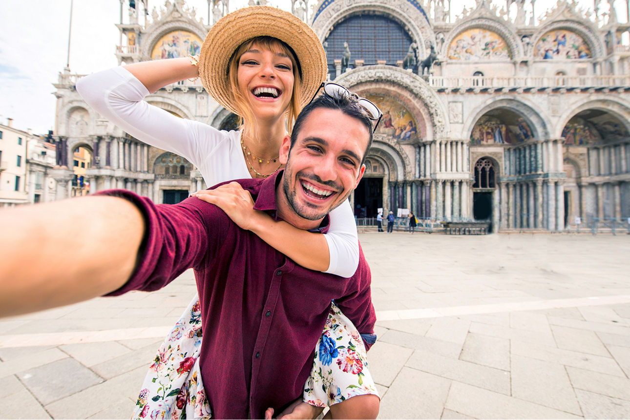 Junges Paar in Venedig
