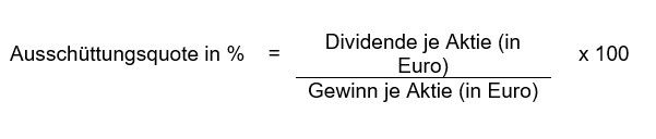 formel für die ausschüttungsquote