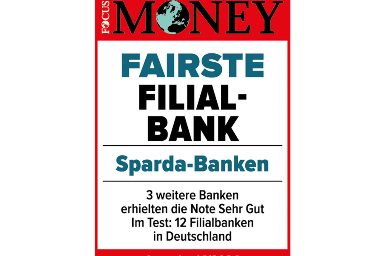 Auszeichnung Focus Money Fairste Filialbank 2024