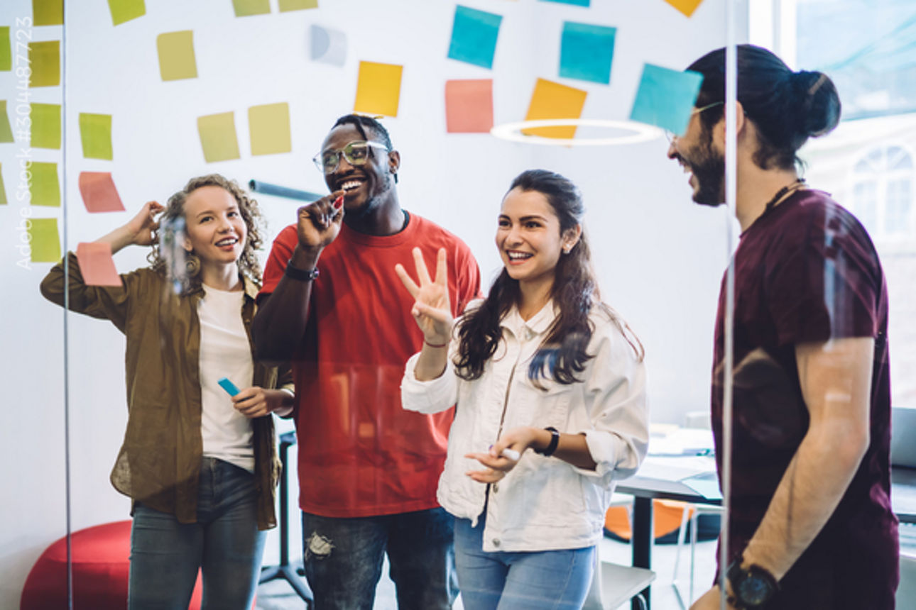 Auszubildende auf einem Workshop