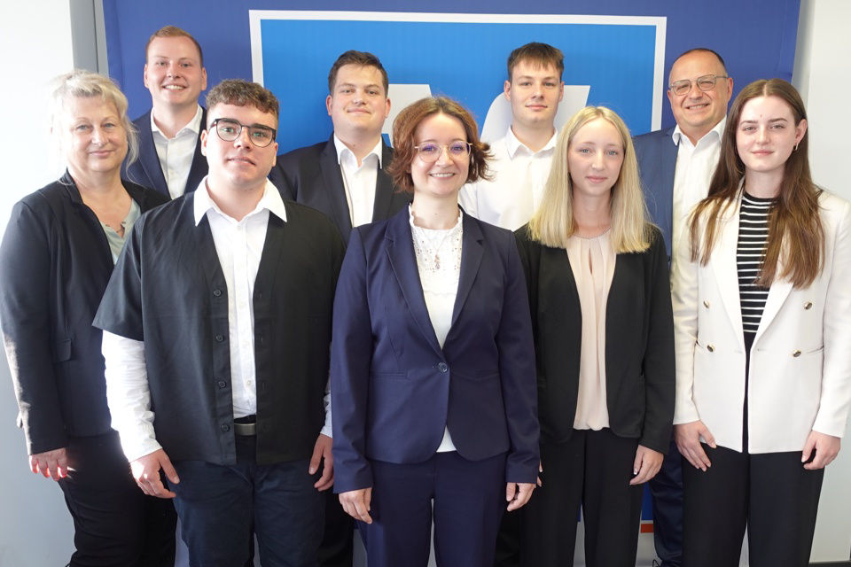 Die neuen Auszubildenden der VR-Bank Coburg im September 2024