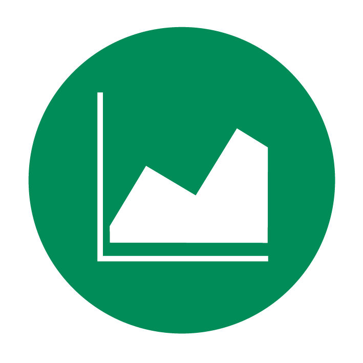 Icon mit einem Diagramm