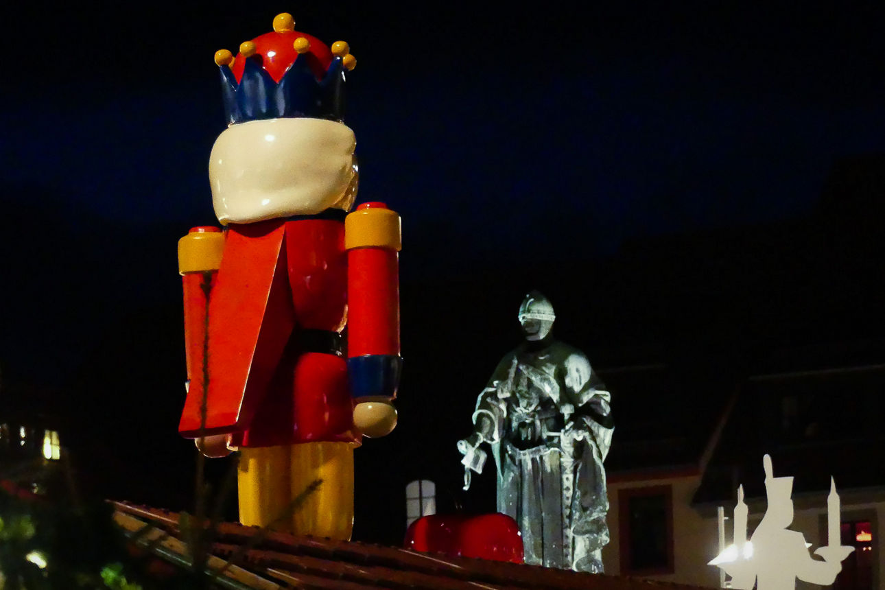 Ein Kind auf einer Wiese mit Alpakas