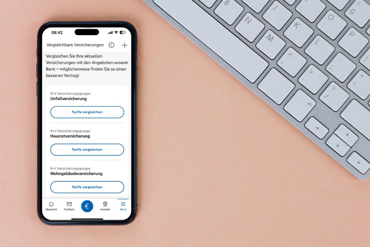 Ein Smartphone mit Produktinformationen