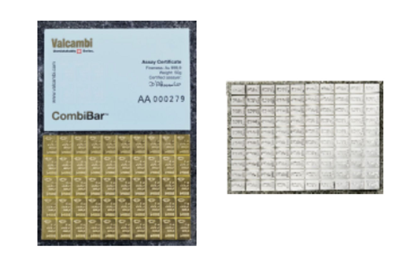 Zwei teilbare Barren