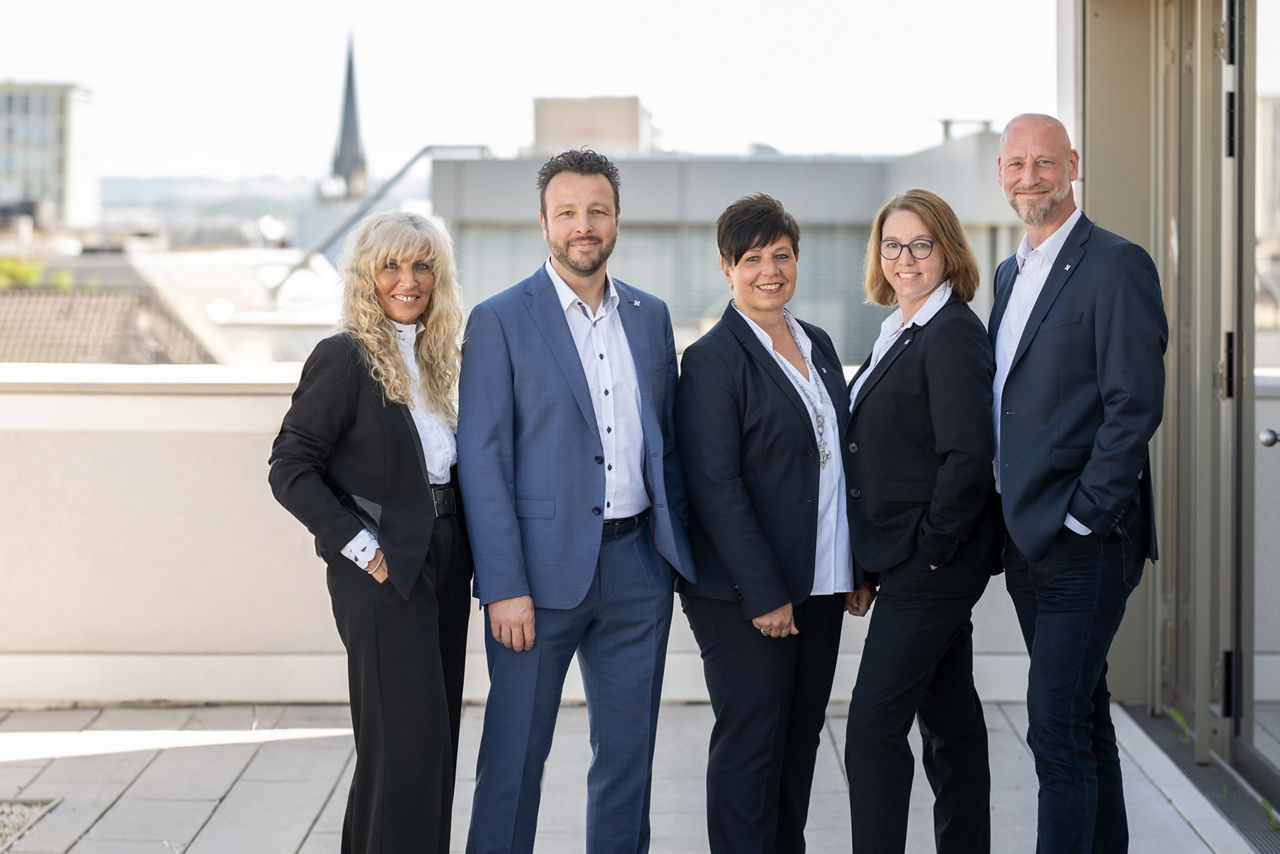 Gruppenbild der Baufinanzierungs-Expertinnen und Experten der Evangelischen Bank