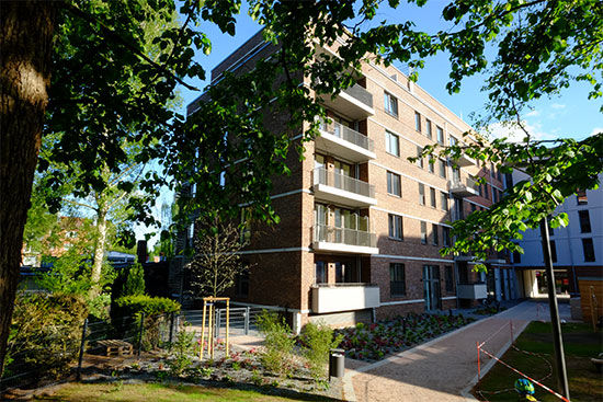 Gebäudekomplex der Baugemeinschaft Ungedrosselt