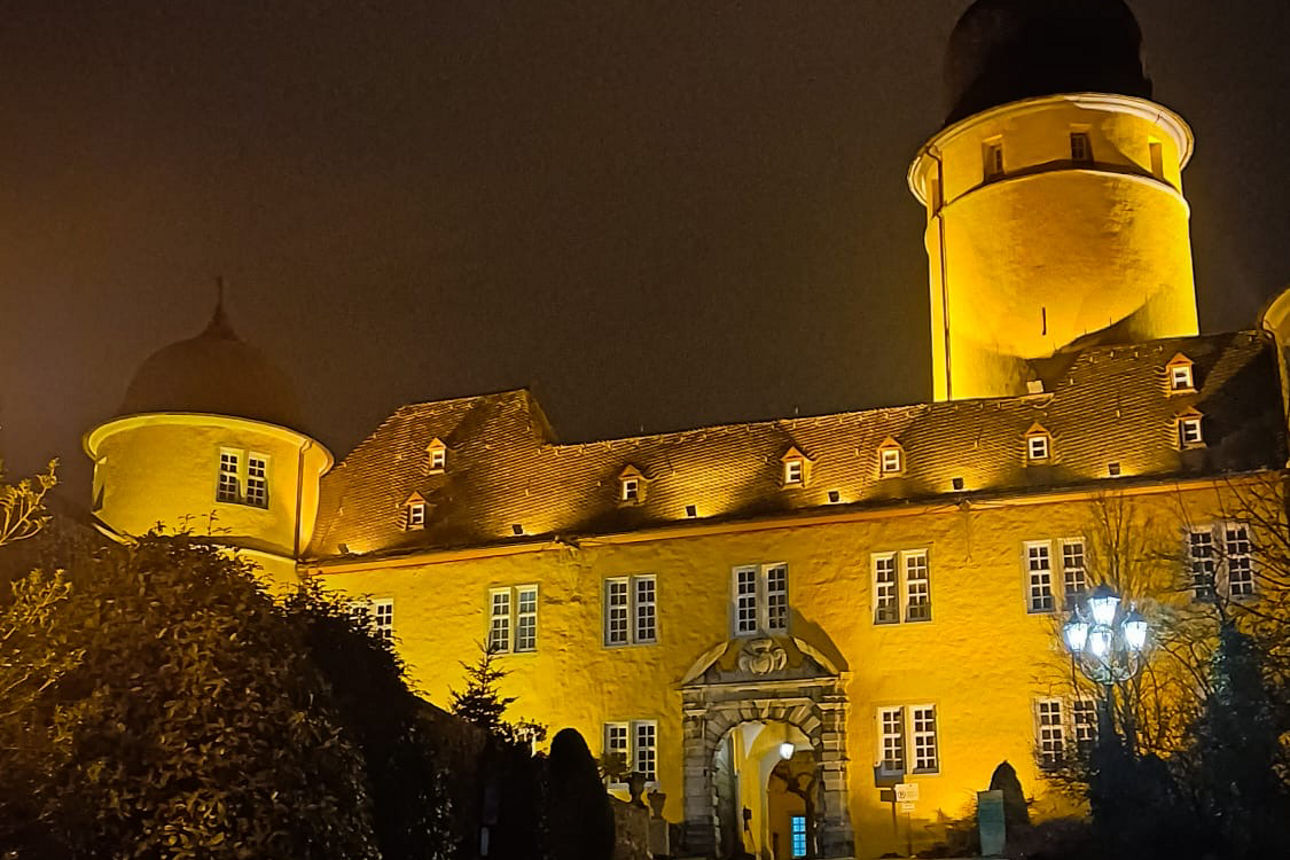 Das Schloss Montabaur bei Nacht