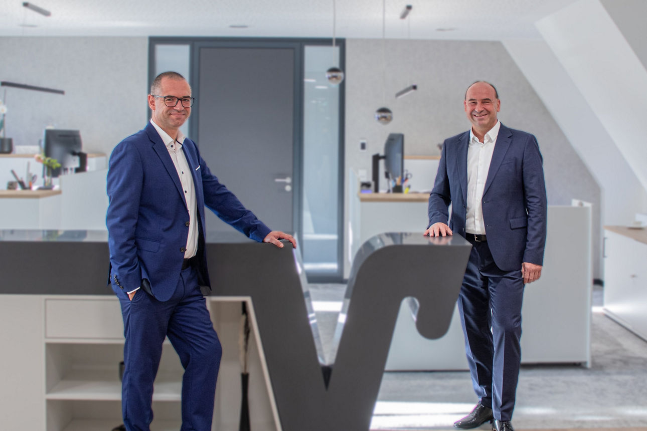 Vorstandssprecher Alexander Lehmann (rechts) und Vorstand Hubert Wöger (links)