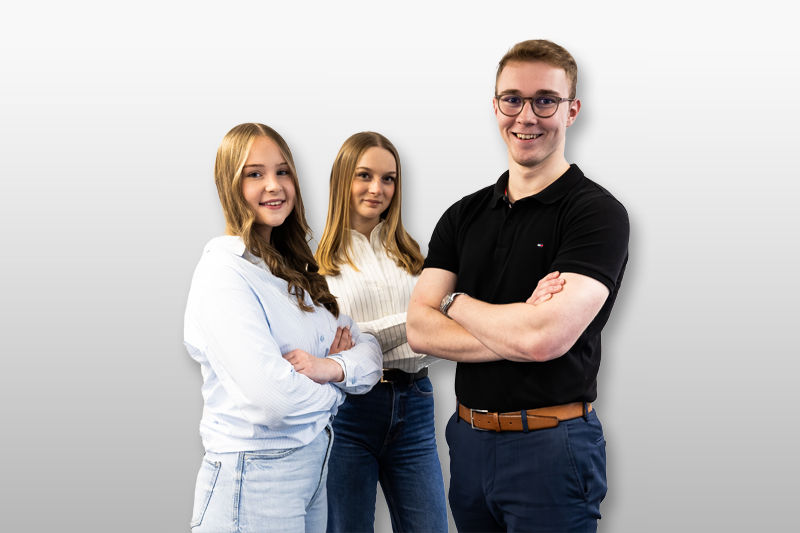 1 Mann und 2 Frauen - Azubis der VVB