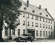 Historisches Foto eines Gebäudes in Brühl