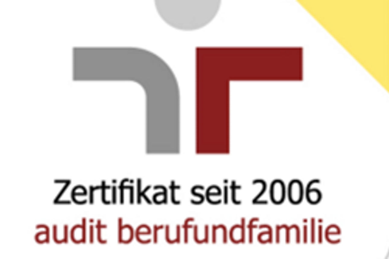 Siegel audit berufundfamilie - Zertifikat seit 2006