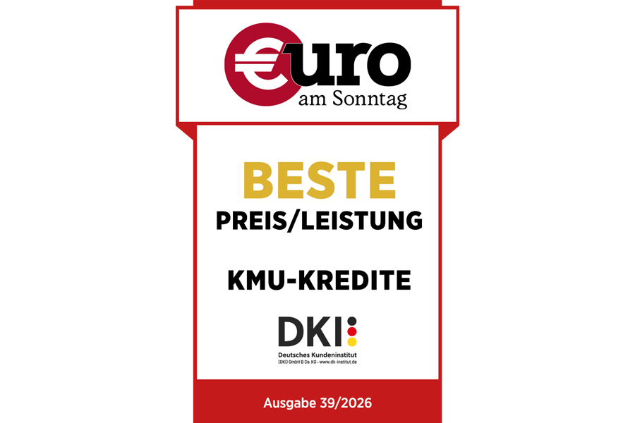 Bester KMU Kredit Preis-Leistung Euro