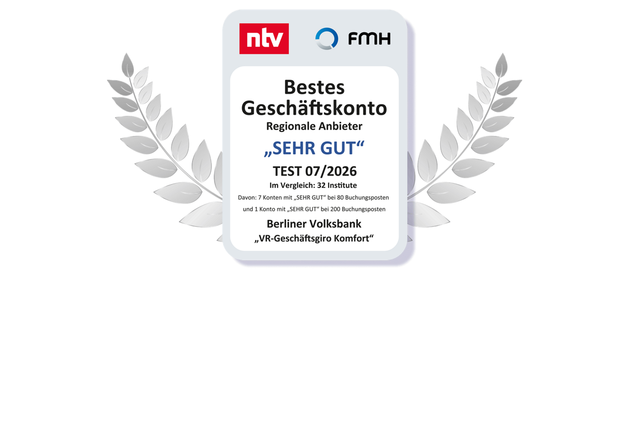 Siegel Bestes Geschäftskonto ntv Test 07/2026